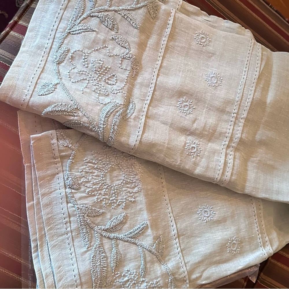 Anthropologie Manette Embroidered Curtain Panel - Picture 3 of 8